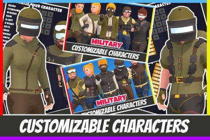Customizable 3D Military Characters Pack Vol 2