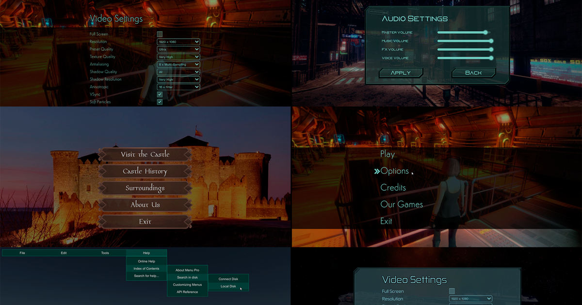 Menu Creator Pro | GUI Tools | Unity Asset Store