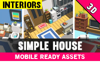 Simple House Interiors - Cartoon assets