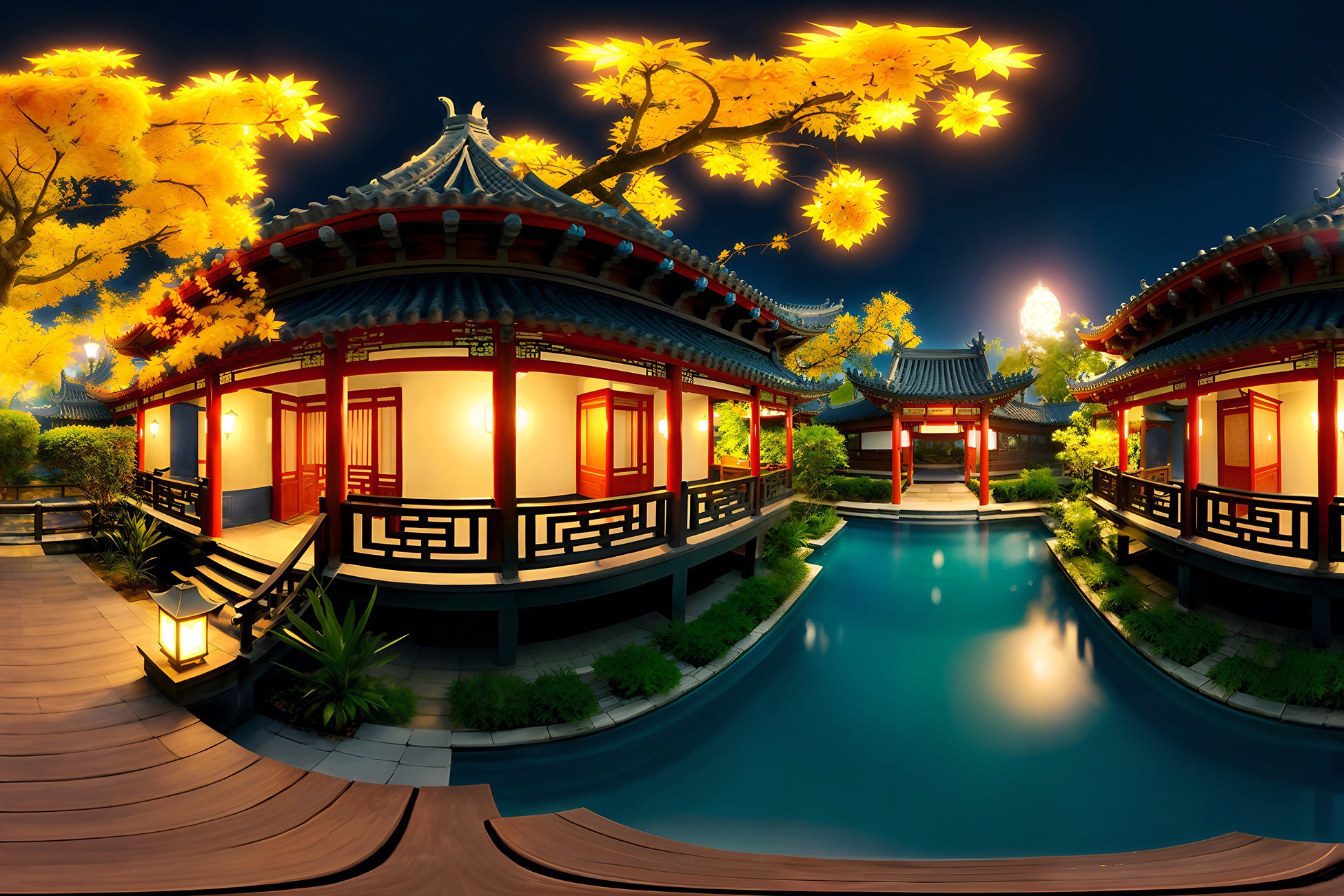 HDRI Chinese Garden Skyboxes | 2D Sky | Unity Asset Store