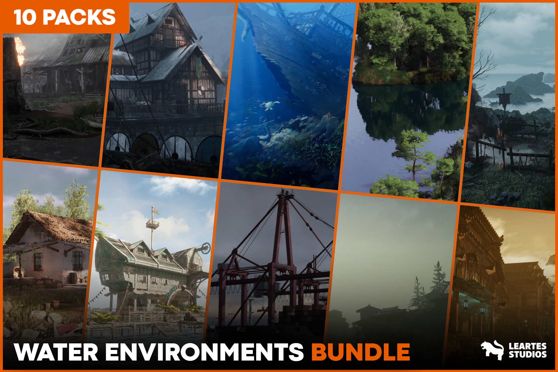 Water Environments Bundle (10 Packs) | 3D 環境 | Unity Asset Store
