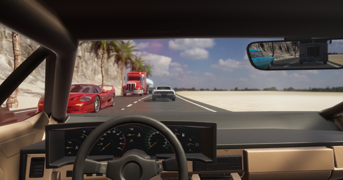 Unity Car Rendering Car interior 33 | 3D Land | Unity Asset Store