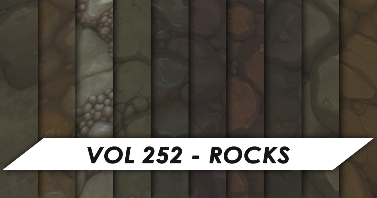 Throwing Rocks Texture Stylized Textures - Vol 252 - Rocks | 2D Textures & Materials | Unity ...