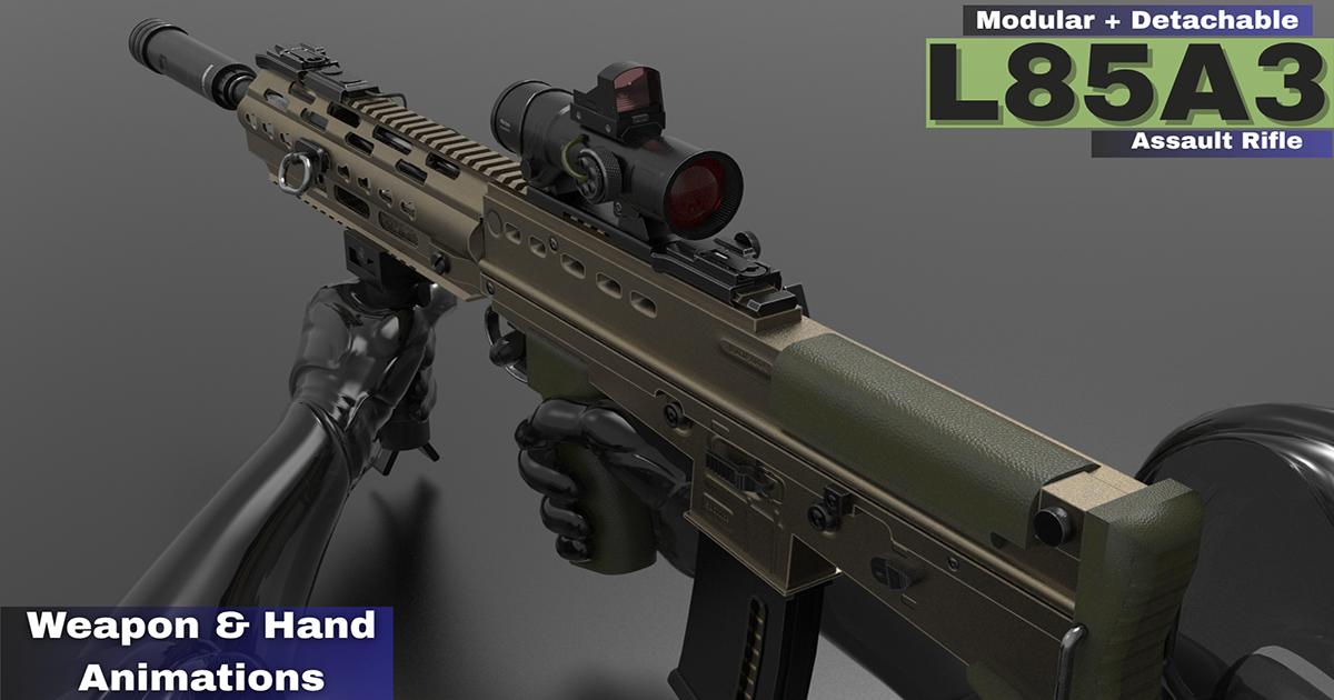 Sa80 Rounds SA80 L85A3 Weapon (Fps-Tps) | 3D Weapons | Unity Asset Store