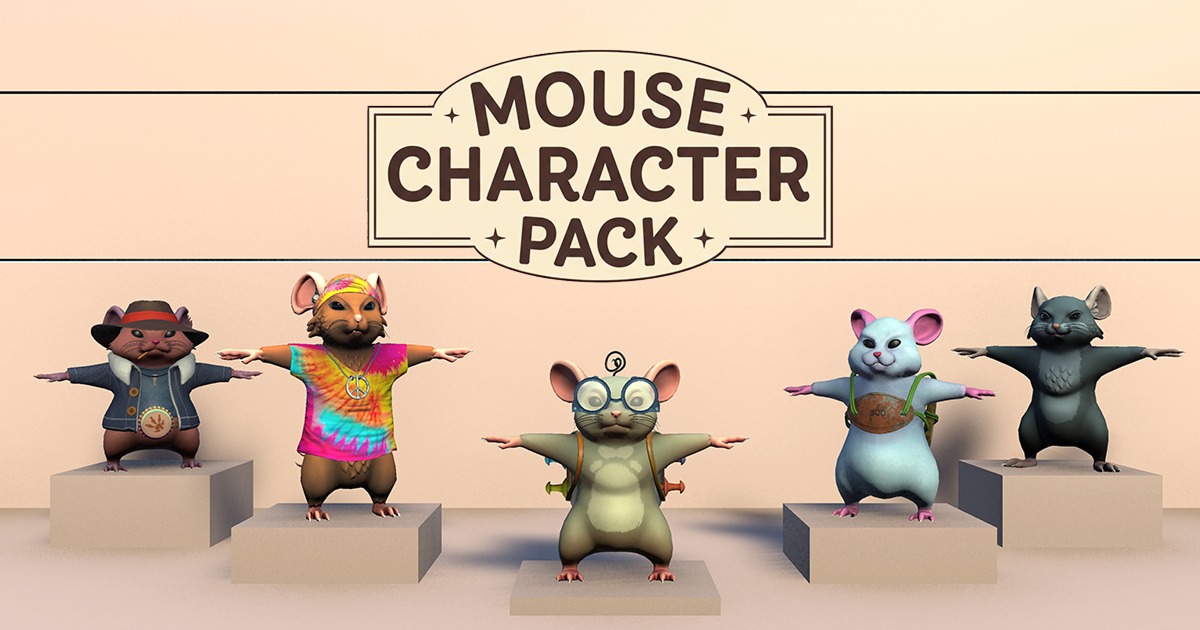 Mouse Character Pack | 3D Characters | Unity Asset Store