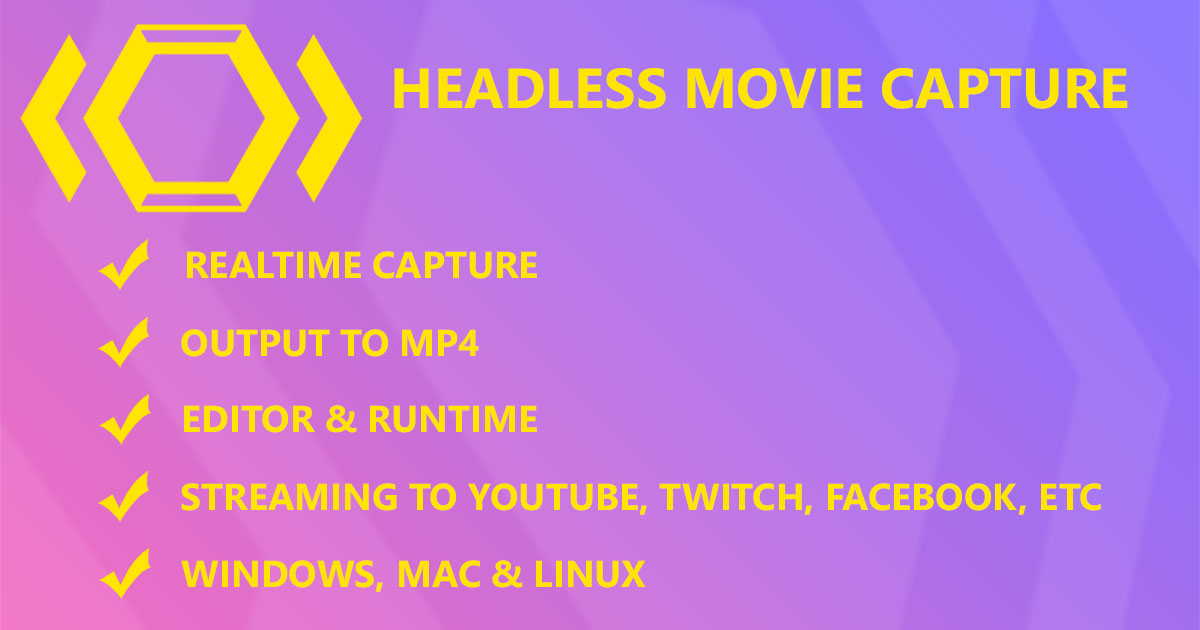Headless Movie Capture | ビデオ | Unity Asset Store