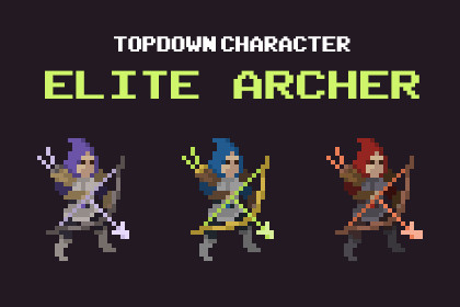 Elite Archer - Top Down Pixel Art Character Assets