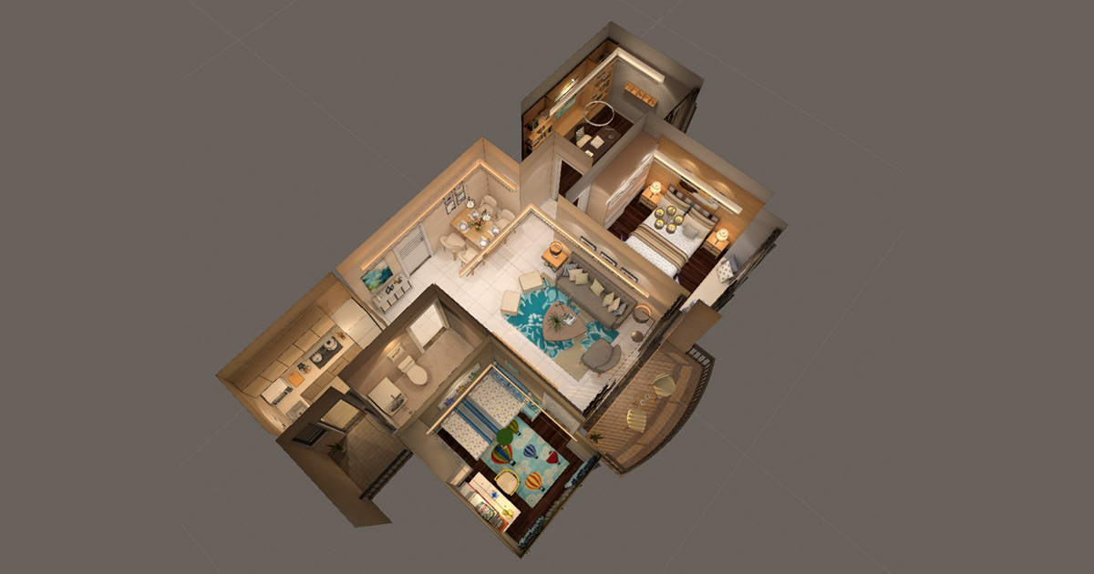 An apartment 3D Interior Unity Asset Store