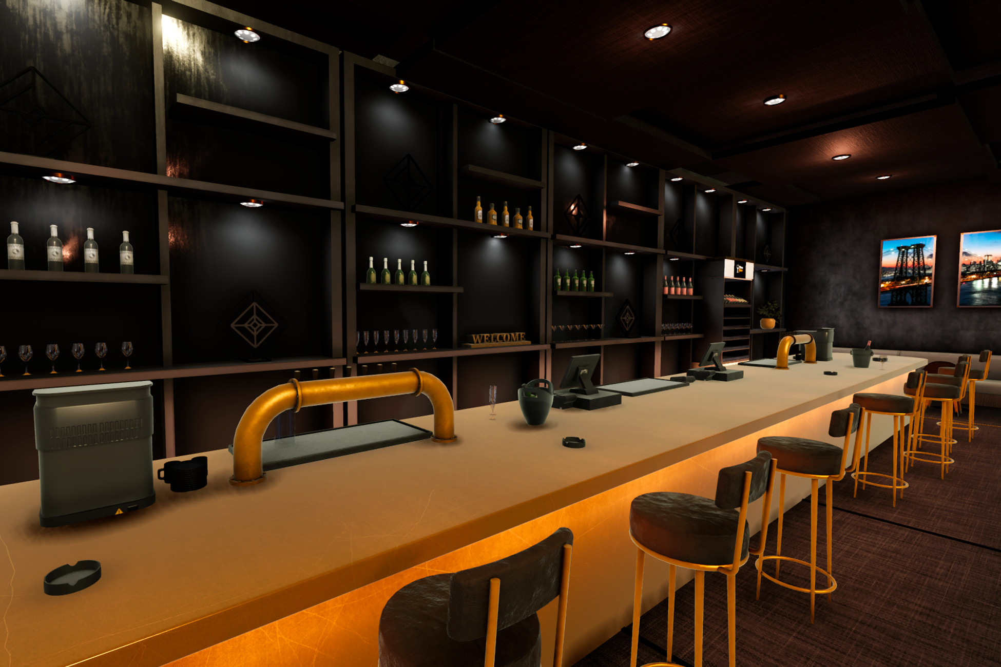 The Bar (URP) | 3D 인테리어 | Unity Asset Store