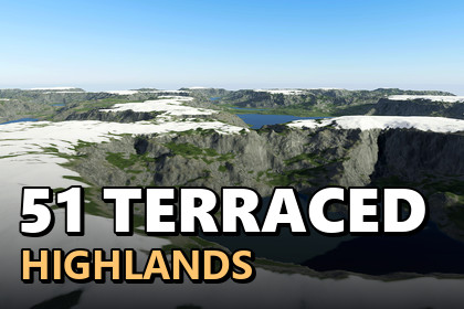 Procedural Terraces 8K & 4K - 51 Terrains