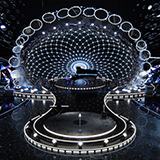 Black Diamond Concert Arena Stage Venue - Modular 3d Scene with Props
