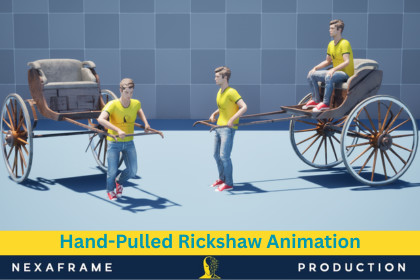 Hand Pulled Rickshaw Animation