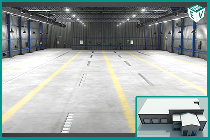 Garage Interior and Exterior 01 URP HDRP Textures