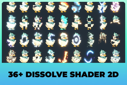 Advanced Dissolve Shader 2D - Shader by Roam Moon