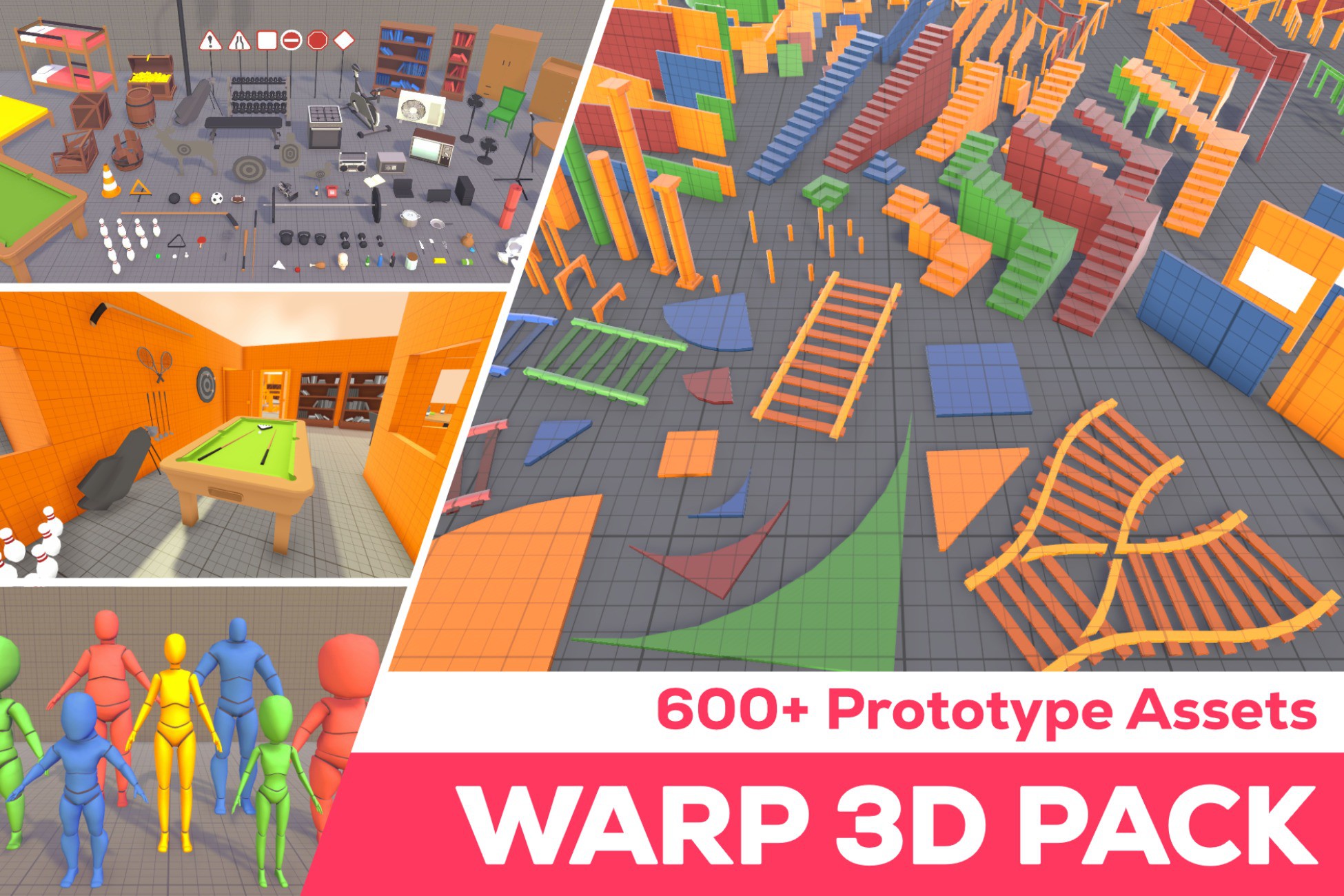 Prototyping Assets WARP: Worldbuilding Assets for Rapid Prototyping | 3D Environments ...