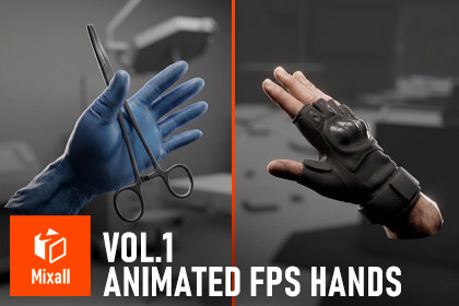Animated FPS Hands Vol.1