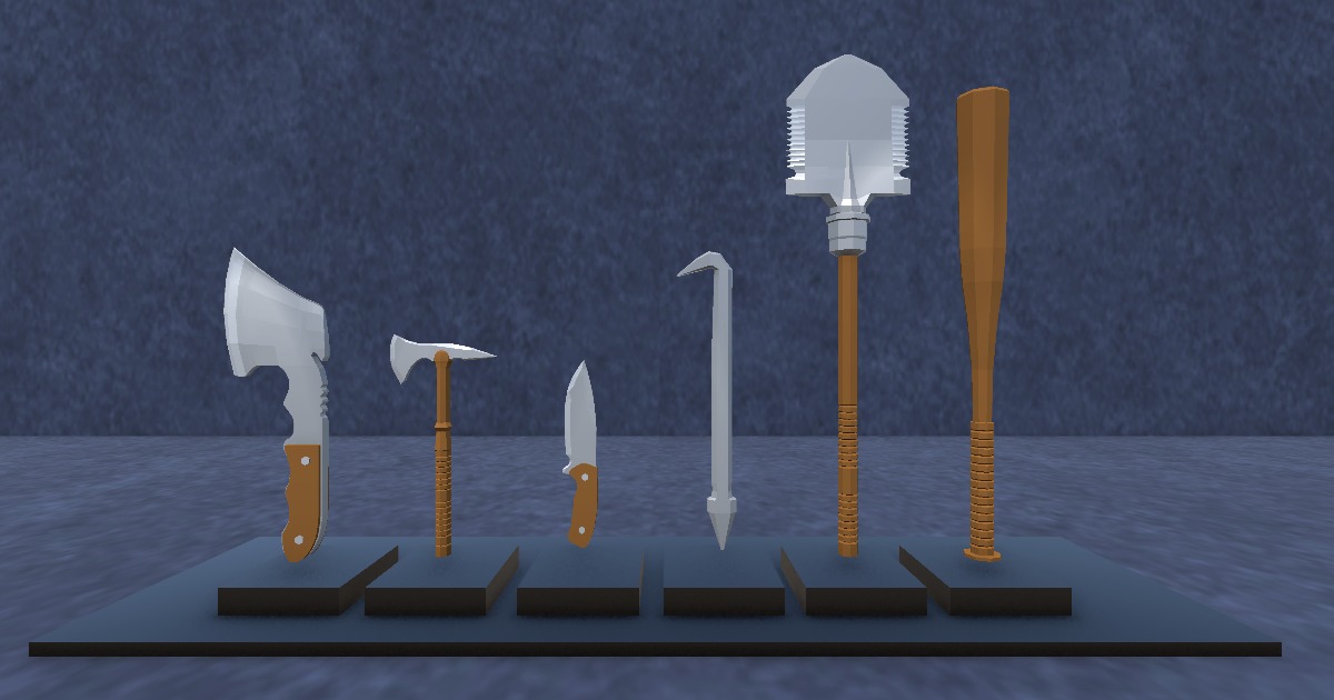 Survival Tool Weapons (Low Poly) | 3D Props | Unity Asset Store
