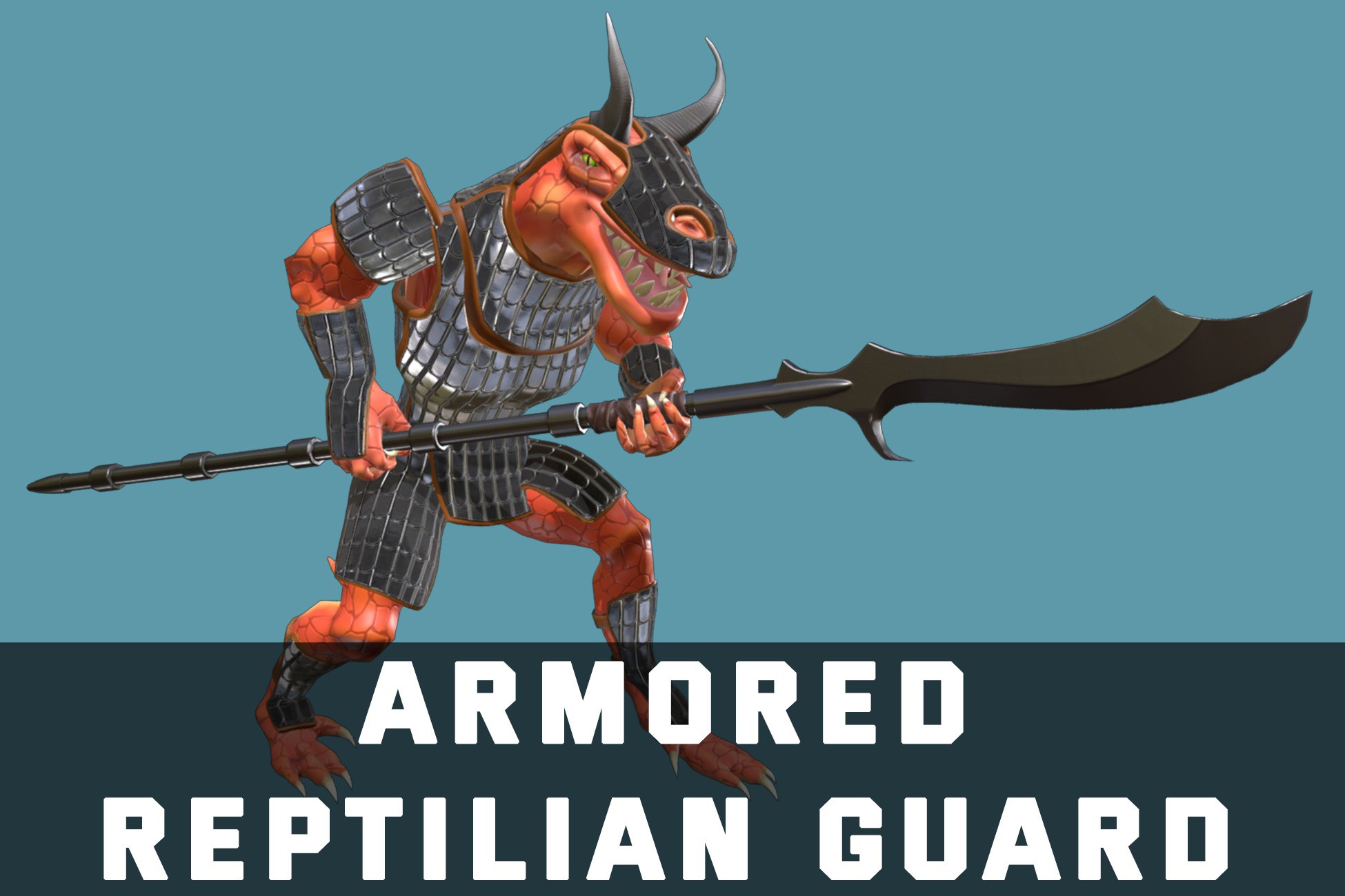 Armored Reptilian Guard | 3D Creatures | Unity Asset Store