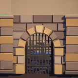 Low Poly Dungeon Keep - Modular Stone Castle Kit