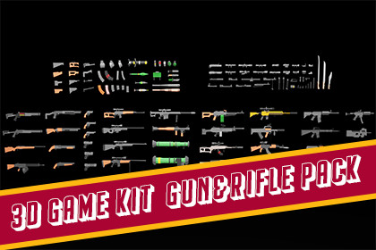 3D Game Kit-Gun&Rifle Pack