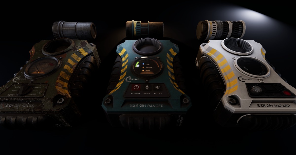 Modern upgradeable Geiger Counter Pack (PBR) | 3D Tools | Unity Asset Store