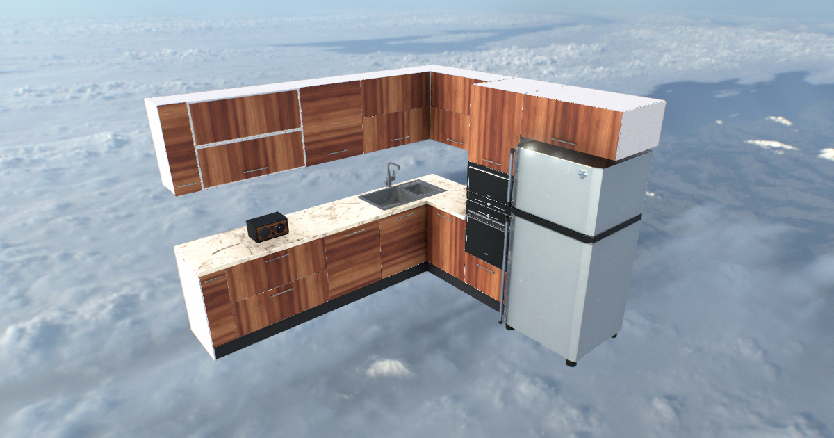 Kitchenette Set | 3D Interior | Unity Asset Store