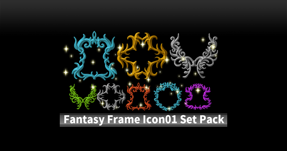 Unity Frame Png Fantasy Frame Icon01 Set Pack | 2D Icons | Unity Asset Store