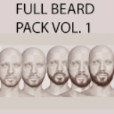Short to Medium Boxed Beard Growth Pack Vol. 1 - 5 Real-Time Facial Hair Styles