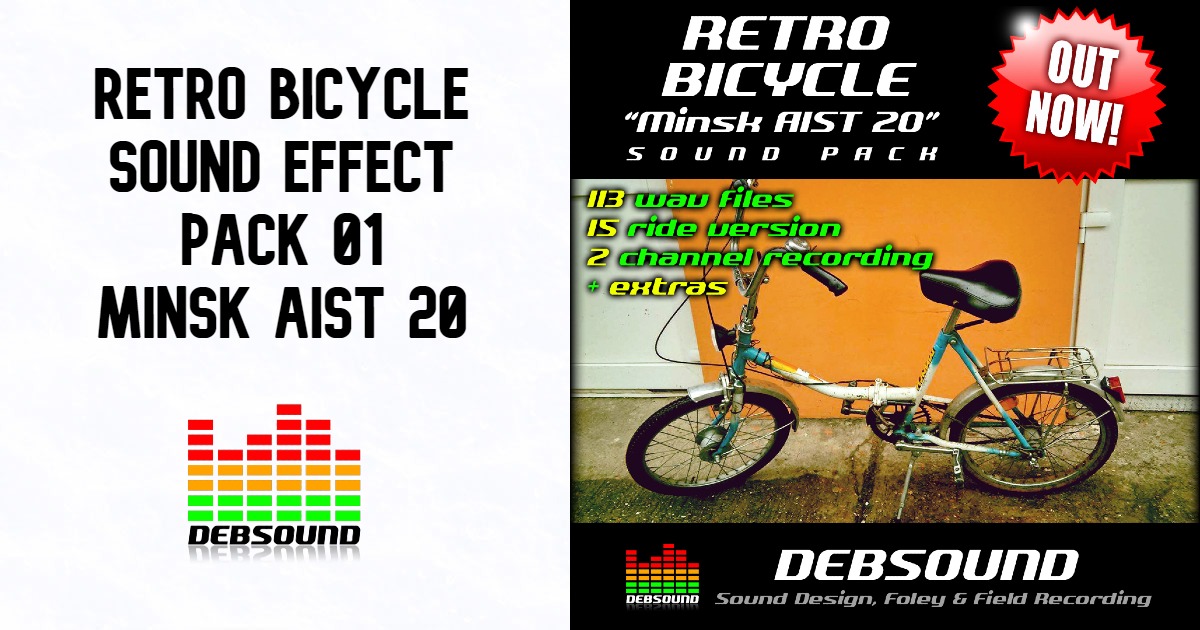 Bicycle Riding Sounds Retro Bicycle Sound Effect Pack 01 - Minsk AIST 20 | Transportation ...