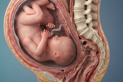 Pregnant and Fetus Animation.