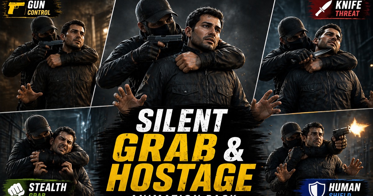 Silent Grab & Hostage Animation Pack