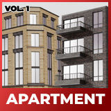 Realistic Low Poly Apartment Pack