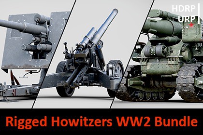 Rigged Howitzers WW2 Bundle