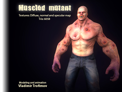 Muscled Mutant | 3D 생물 | Unity Asset Store