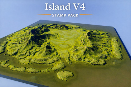Stamp & Heightmap Tools - Island V4