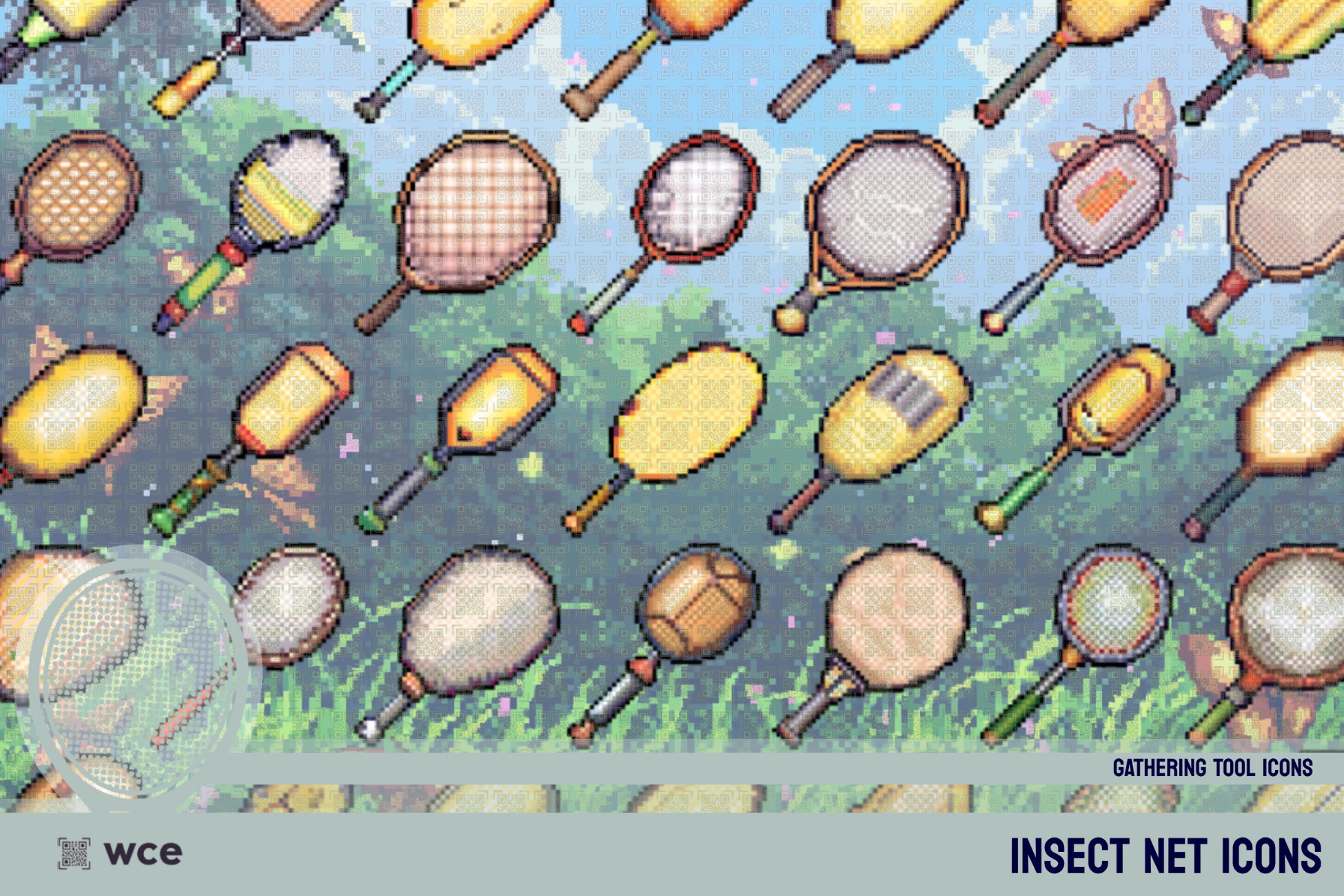 Insect Net Icons - 2D Pixel Gathering Tools and Profession Resource ...