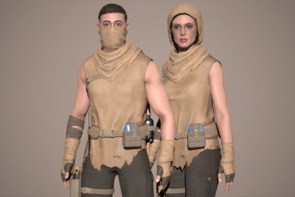 Desert Survivor Character Pack
