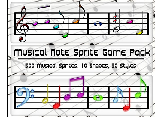 Musical Note Sprite Game Pack | 2D Textures & Materials | Unity Asset Store