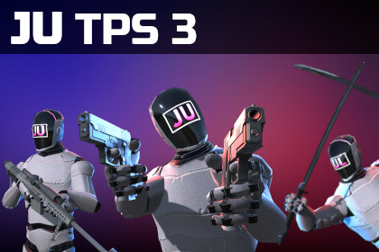 JU TPS 3 - Third Person Shooter GameKit + Vehicle Physics