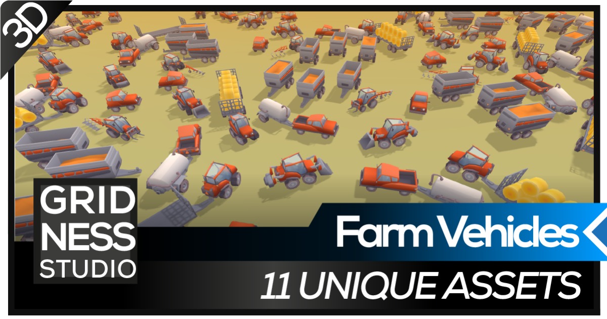 Farm Pack - Vehicles | 3D Vehicles | Unity Asset Store