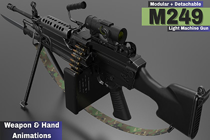 M249 Light Machine Gun LMG (Fps - Tps)
