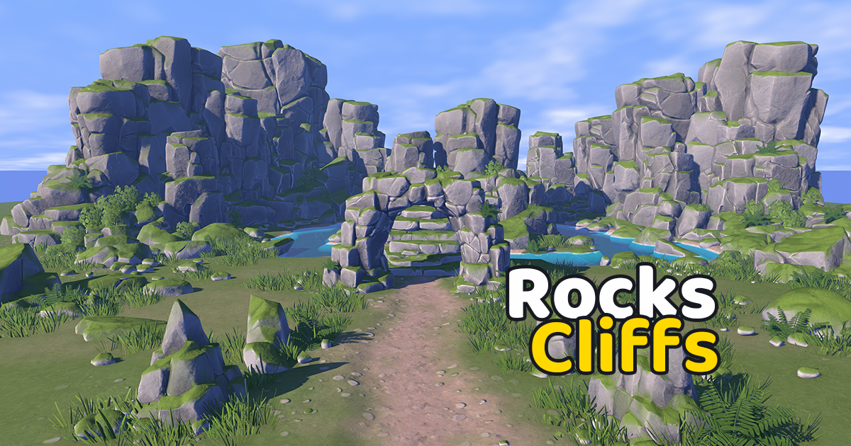 Stylized Nature - Rocks & Cliffs Pack | 3D Environments | Unity Asset Store