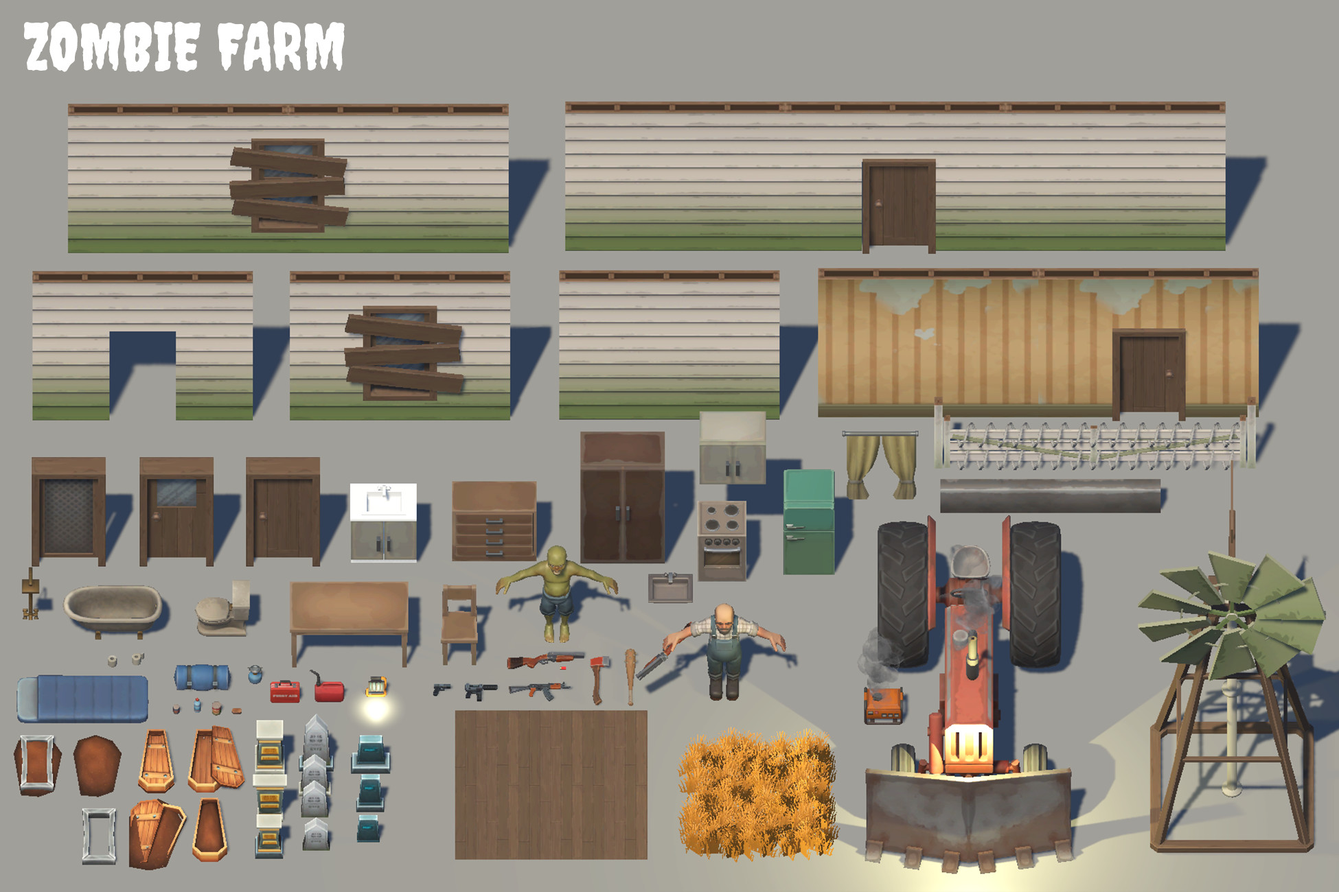 Zombie Farm | 3D Environments | Unity Asset Store