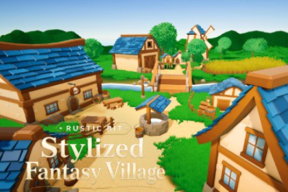 Stylized Fantasy Village Kit