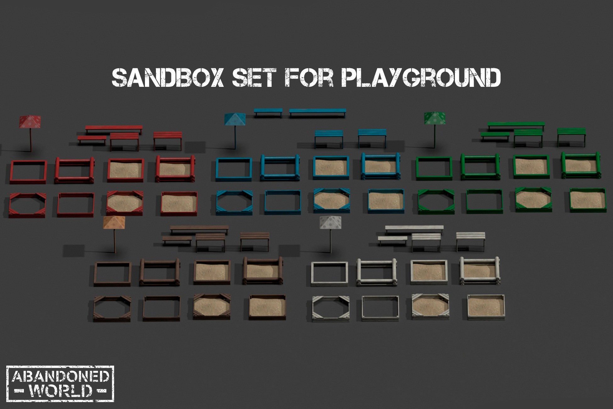 Sandbox Set For Playground | 3D Exterior | Unity Asset Store