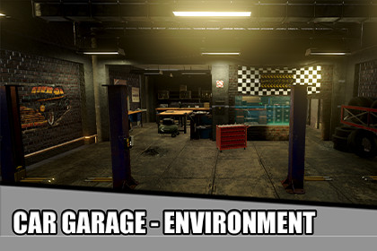 Car garage shop - Game environment