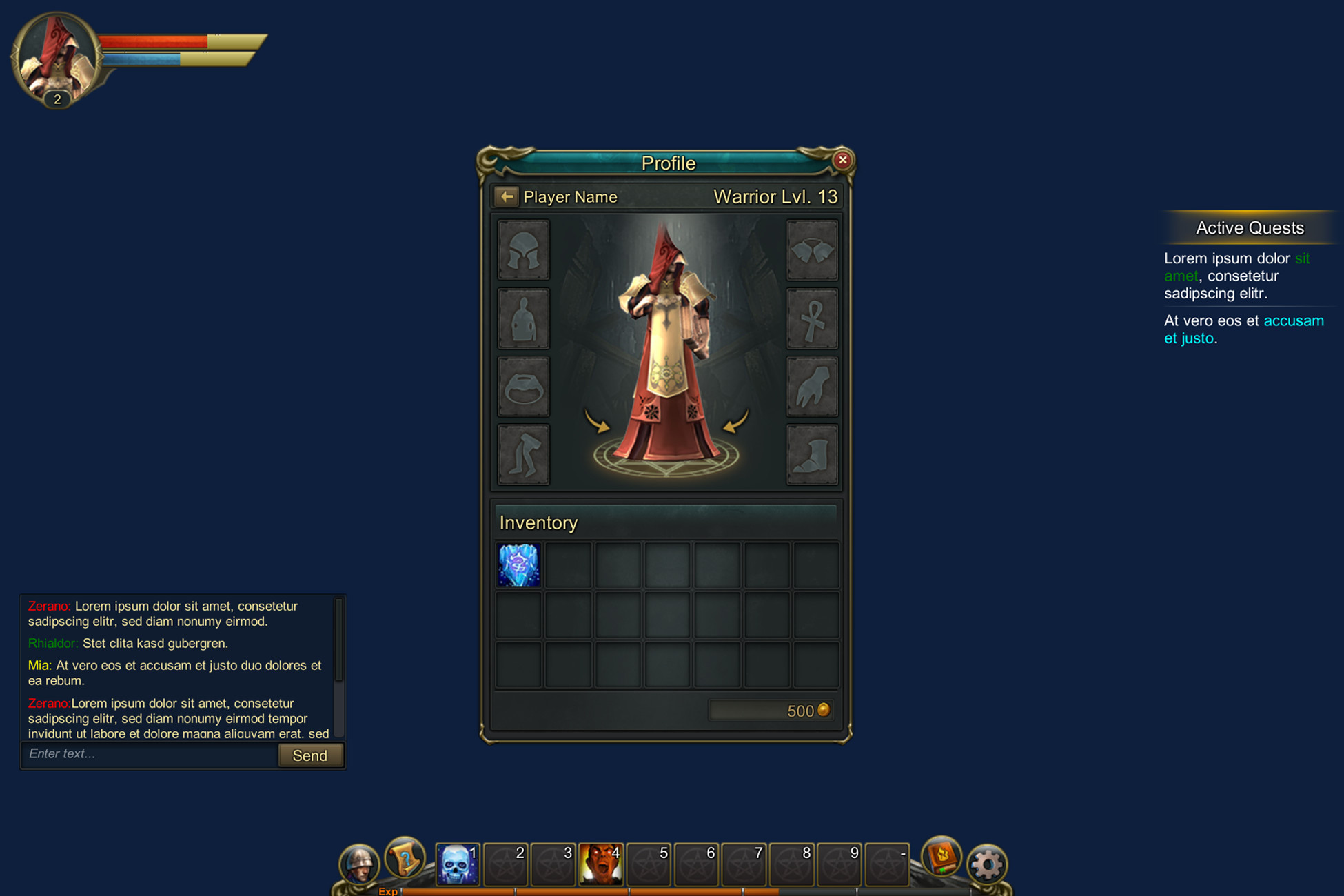 RPG UI | 2D GUI | Unity Asset Store