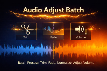 Audio Adjust Batch (Trim, Fade, Volume)