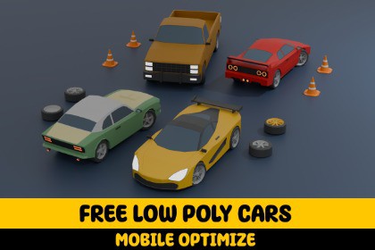 Mobile Optimize-Free Low Poly Cars