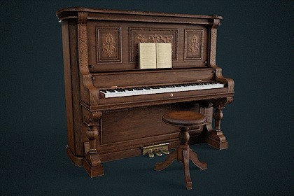 Antique Piano